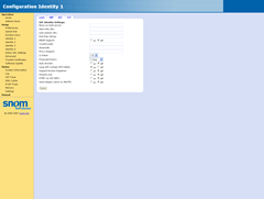 Configuration Identity 1-sip