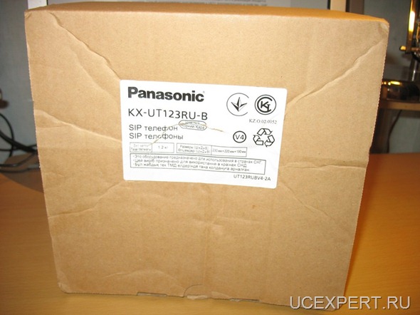 Рис. Коробка Panasonic KX-UT123RU-B