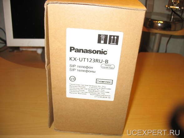 Рис.Коробка Panasonic KX-UT123RU-B