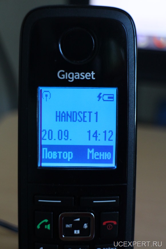 Siemens Gigaset A510IP. Экран