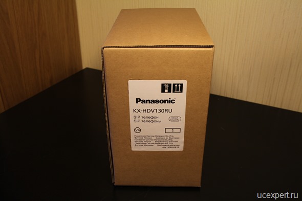 Рис. Вид коробки Panasonic KX-HDV130
