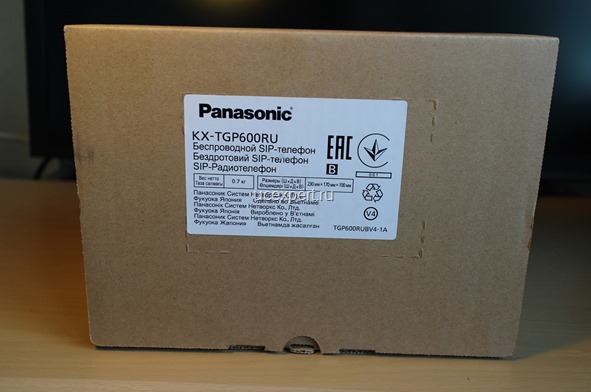 Рис. Упаковка Panasonic KX-TGP600
