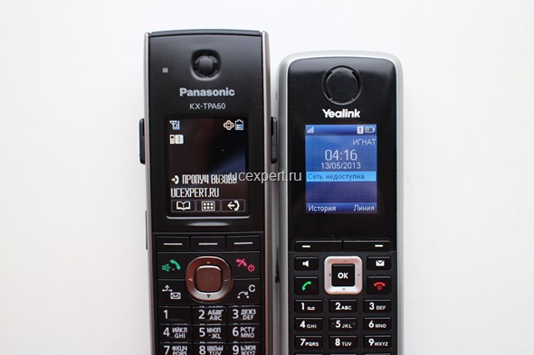 Сравнение Yealink KX-TPA60 и Yealink W52H