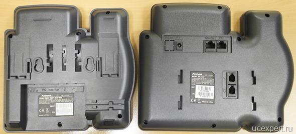 Рис. Задние панели телефонов Akuvox SP-R50 (P) и SP-R53 (P)