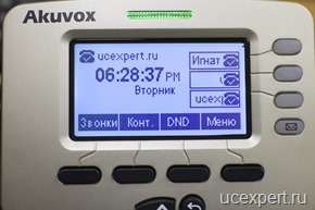 Рис. Экран IP-телефона Akuvox SP-R 53(P)