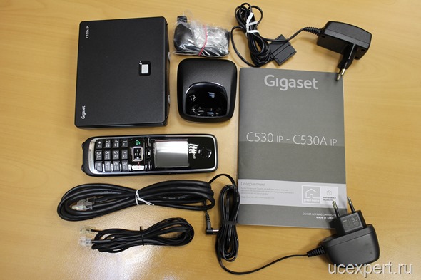 Комплектация Siemens Gigaset C530A IP